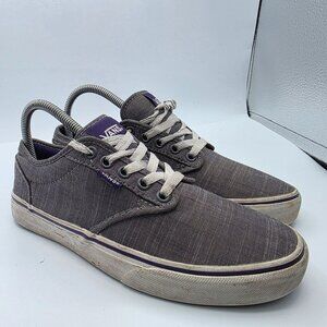 Vans Atwood Womens Size 8 Gray Purple Sneaker Shoes Skateboarding Casual Walking